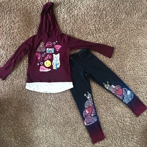 Girls matching justice outfit